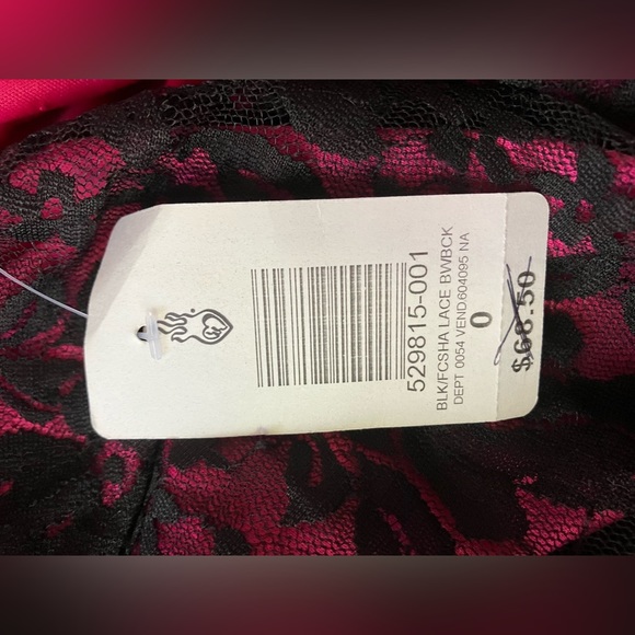 Pink and black lace torrid dress - Picture 6 of 8